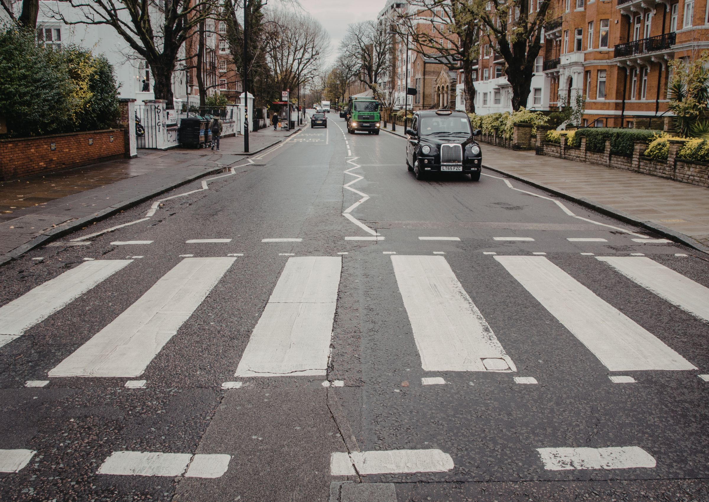 Abbey Road pedestrian crossing Beatles cover