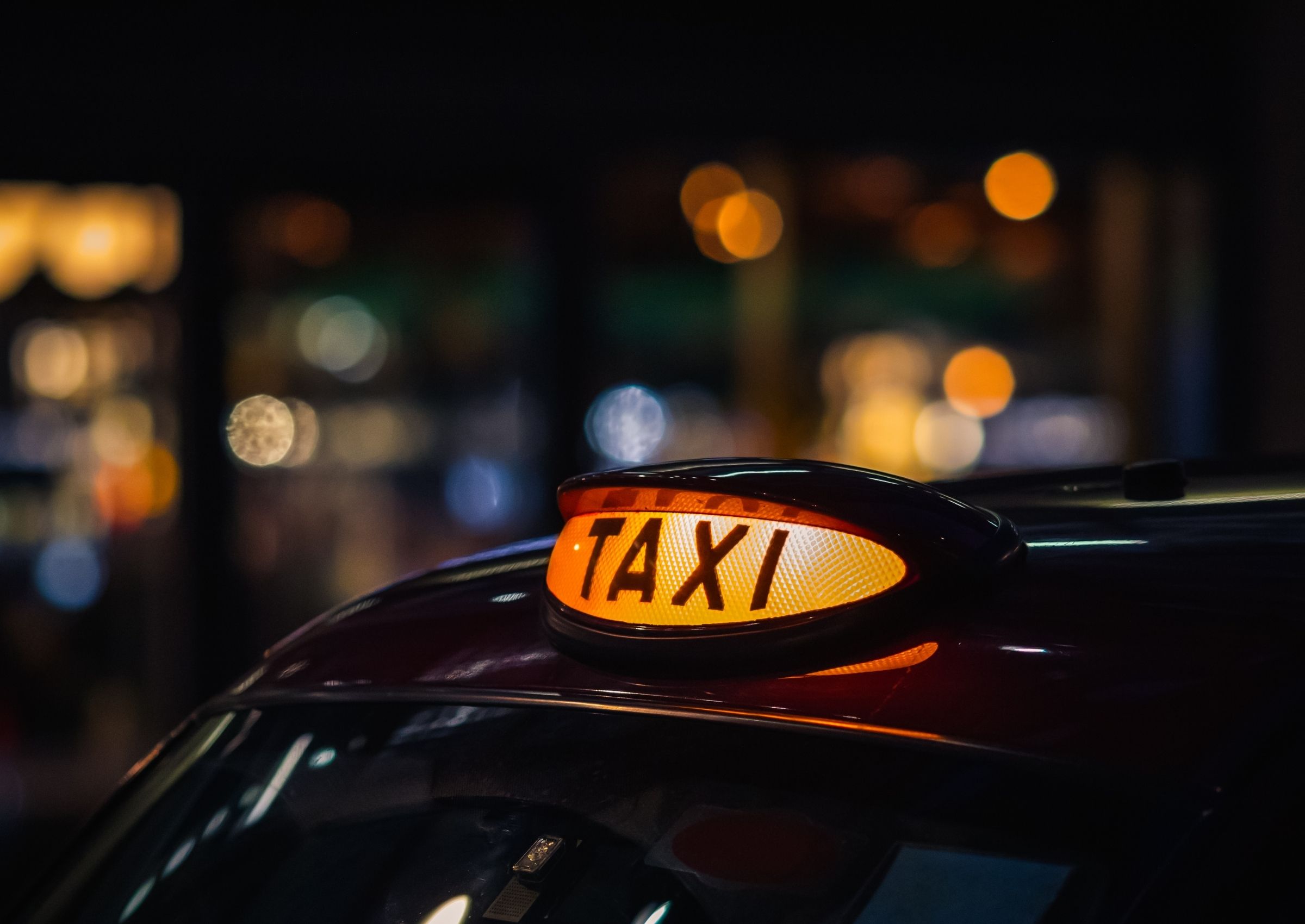 London black cab night