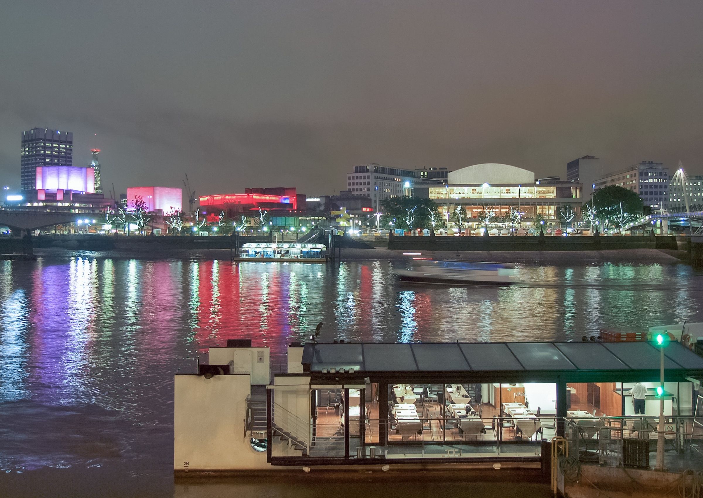 South Bank London night